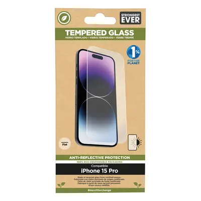 Muvit for change protector pantalla recycletek anti-reflejo compatible con Apple iPhone 15 Pro v