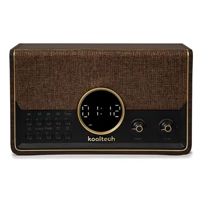 Radio vintage kooltech house marron bluetooth - radio - usb