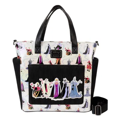 Loungefly Disney Villains AOP - Mochila convertible y bolsa de mano