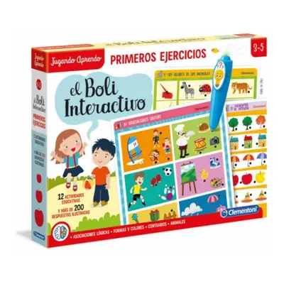 Clementoni - Boli Interactivo Primeros Ejercicios - juego educativo con boli electrónico de 3-5 