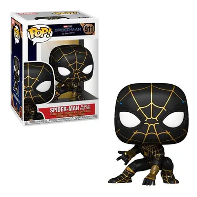 Funko pop marvel spiderman no way home spider - man traje dorado y negro 56827