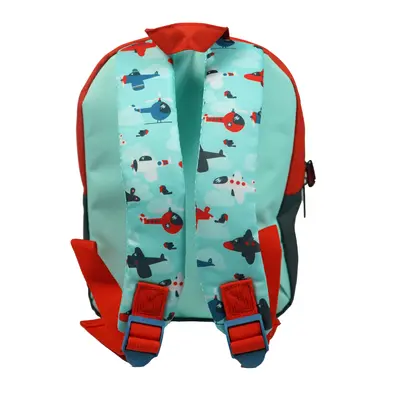 Mimbek Mochila Infantil 7 litros | 2 Compartimentos-Fabricado en Poliéster-Diseño Aviones-Medida