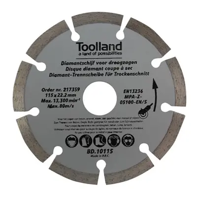 Toolland BD10115 accesorio para amoladora angular Corte del disco