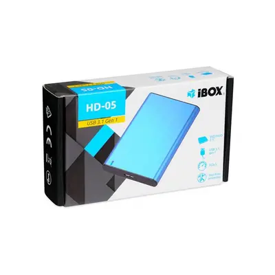 Ibox hd-05 carcasa de disco duro/ssd azul 2.5"