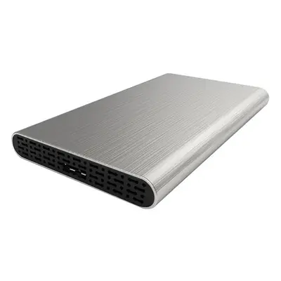 CoolBox SlimChase A-2513 Carcasa de disco duro/SSD Negro, Plata 2.5"