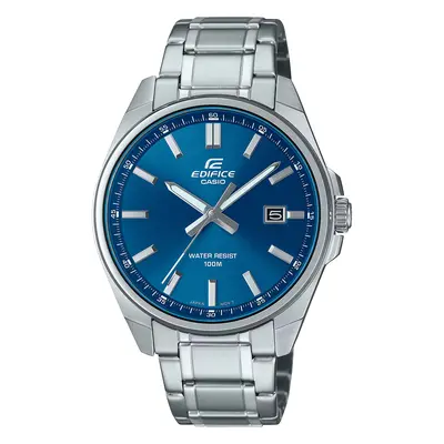 Reloj de pulsera CASIO Edifice - EFV-150D-2AVUEF correa color: Gris plata Dial Azul Hombre