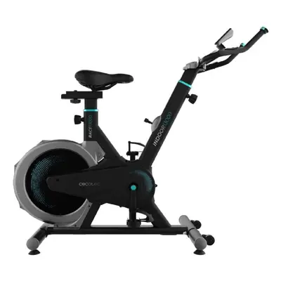 Bicicleta indoor de spinning con volante de inercia de 13 kg. pulsómetro. pantalla lcd. soporte 