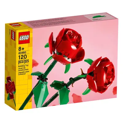 LEGO Creator Rosas Set de Flores Artificiales Compatible con Ramos, Regalo de San Valentín, Deco