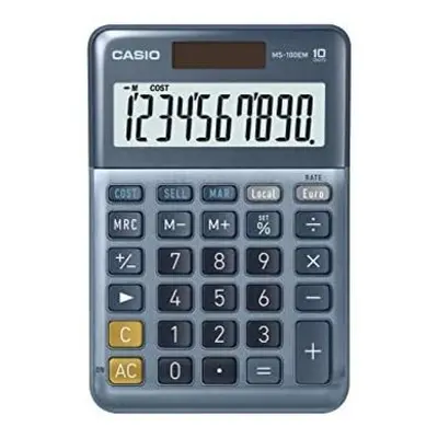 Casio MS-100EM calculadora Escritorio Pantalla de calculadora Multicolor