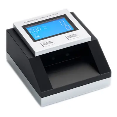 Detector billetes falsos Euro, Dolar, Libras y SEK cuenta y suma billetes, actualizable, testado 100% por el BCE, acepta billete