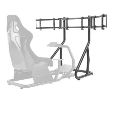 Cromad stand para tres televisores racing simulator cockpit seat