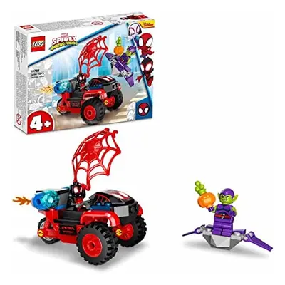 LEGO 10781 Marvel Spidey y su Superequipo Miles Morales: Tecnotrike de Spider-Man, Juguete para 