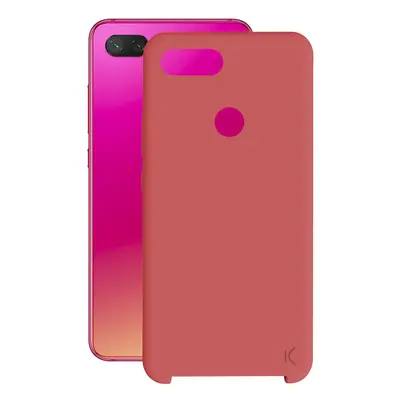 KSIX smart your tech Funda para Xiaomi Mi 8 Lite, Semirrígida, Rojo