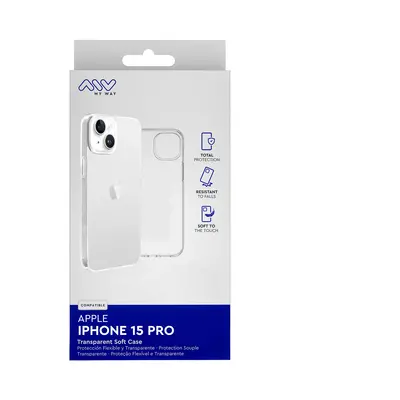 Myway funda compatible con apple iphone 15 pro transparente