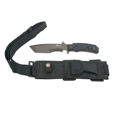 Cuchillo táctico Third 14307 con hoja de acero 420 de 15,8 cm en negro, mango de G10 negro. Incl