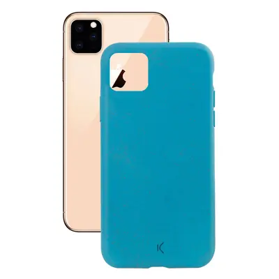 KSIX smart your tech Funda Ecológica para iPhone 11 Pro MAX, Semirrígida, Azul