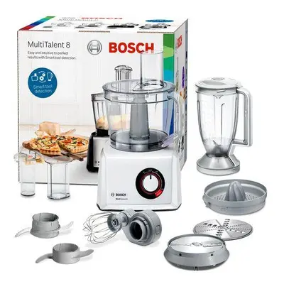 Bosch MultiTalent 8 robot de cocina 1100 W 3,9 L Translúcido, Blanco Balanza integrada