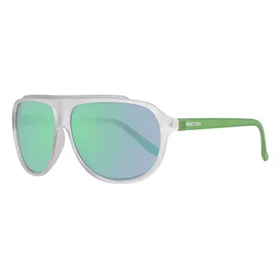 United Colors of Benetton BE921S02 Gafas de Sol, Crystl/Green, 61 para Hombre