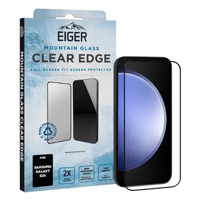 Eiger Protector de pantalla de borde de vidrio de montaña adecuado para Samsung Galaxy S24 | Cas