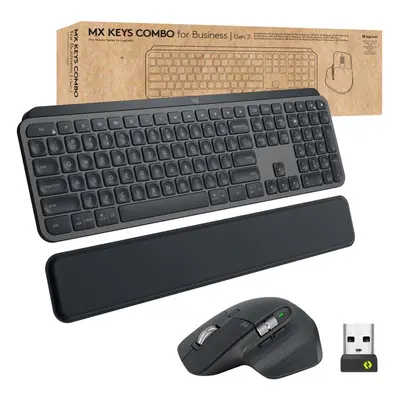 Logitech MX Keys combo for Business Gen 2 teclado Ratón incluido RF Wireless + Bluetooth QWERTY 