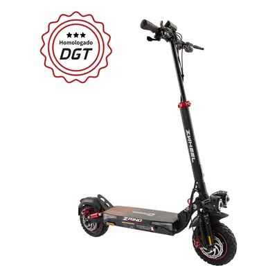 Zwheel zrino duo max patinete electrico motor 2x 500w - homologado dgt - autonomia hasta 70km - 