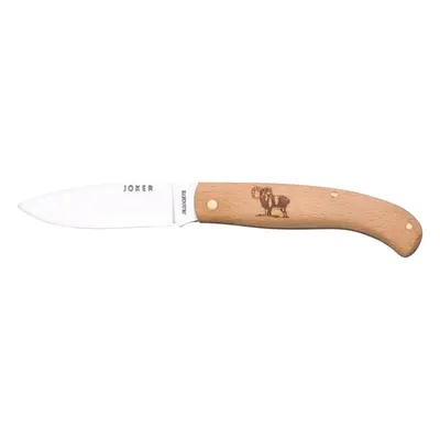 Navaja de bolsillo Joker Deantaño con motivo de muflón, cachas de haya, hoja Inox 420 de 8 cm, 6