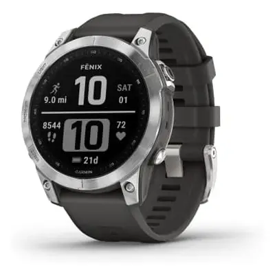 Garmin fenix 7 3,3 cm (1.3") MIP 47 mm Digital 260 x 260 Pixeles Pantalla táctil Plata Wifi GPS 