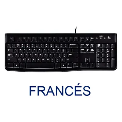 Logitech Keyboard K120 for Business teclado USB AZERTY Francés Negro