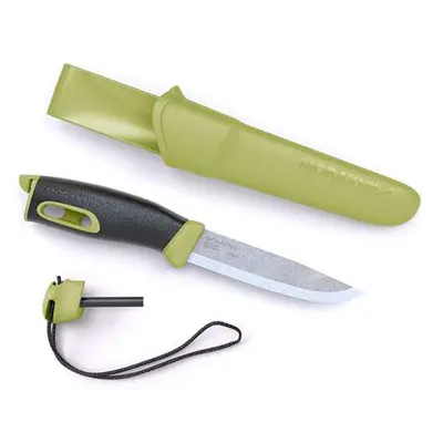 Morakniv STE-13570 Cuchillo de Supervivencia Companion Spark verde con hoja recta de acero inoxi