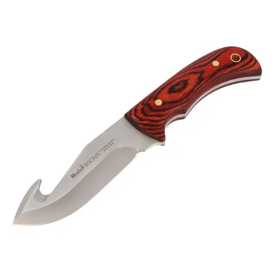 Cuchillo de caza Muela Bisonte BISONTE-11R, cachas de madera prensada coral, enterizo, hoja de 1