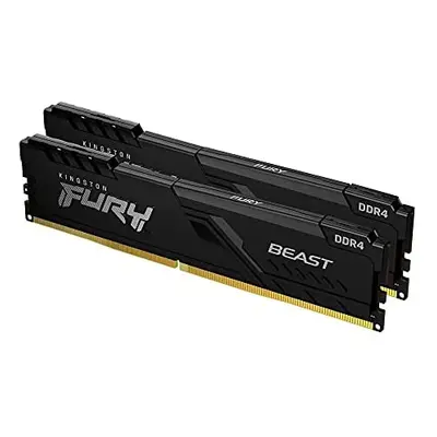 Kingston FURY Beast 32GB (2x16GB) 3200MHz DDR4 CL16 Memoria para Ordenadores de sobremesa Kit de