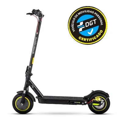 Patinete eléctrico smartgyro z-pro certificado/ motor 600w/ ruedas 10'/ 25km/h /autonomía 40km/ 