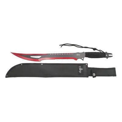 Machete corta cañas Third H0063RD hoja de acero 420 de 47 cm con el corte anodizado en rojo, man