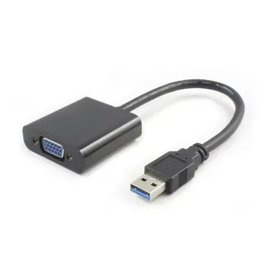 Microconnect USB3.0VGA Adaptador gráfico USB 1920 x 1080 Pixeles Negro