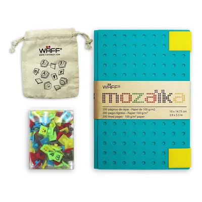 Agenda Personalizable - Waff Mozaika - Cuaderno creativo, 200 páginas, 10 x 14.75 cm, talla M, c