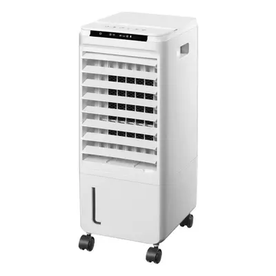 ABRILA- Climatizador Evaporativo Nieve Blanco 80W | Humidificador, Acumulador de Frío y 3 Velocidades | Con Remoto y Temporizado