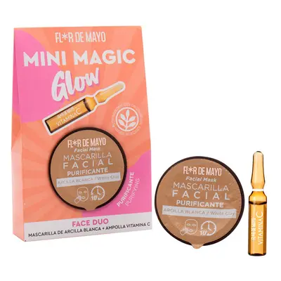 Flor de Mayo, Mini Magic Glow Face Duo, Set de tratamiento facial con mascarilla y ampolla monod