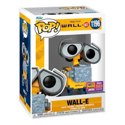 Funko Pop! Disney - Wall-E With Compacted Cube Of Rubbish - Exclusiva Amazon - Figura de Vinilo Coleccionable - Idea de Regalo- 