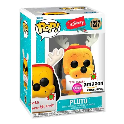 Funko POP! Disney: Holiday - Pluto - Rebaño - Exclusivo De Amazon - Figuras Miniaturas Coleccionables Para Exhibición - Idea De 