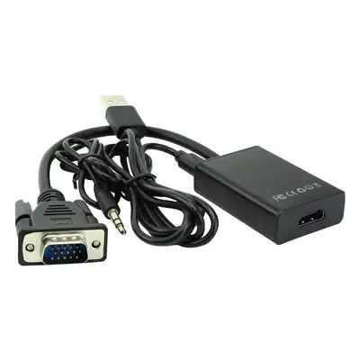 Microconnect MONGGHDMI adaptador de cable de vídeo 0,3 m HDMI tipo A (Estándar) VGA (D-Sub) Negr