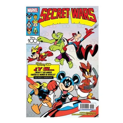 (portada alternativa disney secret wars) miles morales: spider-man 08