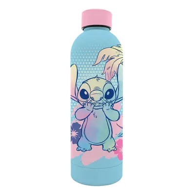 Kids Licensing - Botella de agua de acero inoxidable para niños, diseño azul y rosa, 500 ml
