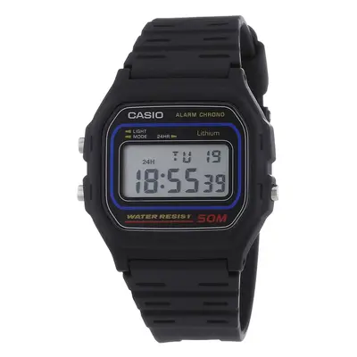 Reloj Unisex Casio, Modelo W-59-1V. Reloj Vintage, Correa color Negro y Dial LCD Digital. Reloj Deportivo Unisex. WR 50 mt. Casi