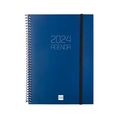 Finocam - Agenda 2024 Espiral Opaque Semana Vista Horizontal Enero 2024 - Diciembre 2024 (12 mes
