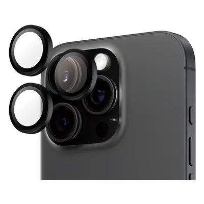 PanzerGlass HOOPS - Protector de lente de cámara para Apple iPhone 16 Pro / 16 Pro Max 2024 | Cristal de claridad ultra alta, pr