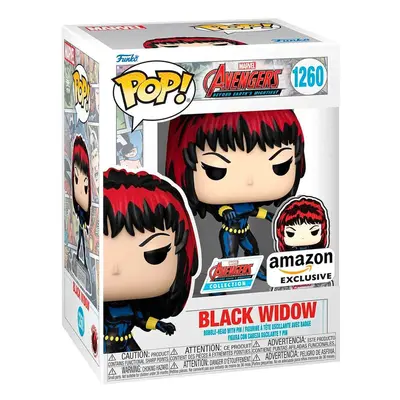 Funko Pop! Marvel: A60- Comic Black Widow with Enamel Pin - Marvel Comics - Cómics Marvel - Exclusiva Amazon - Figura de Vinilo 