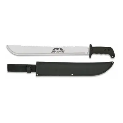 Machete Martinez Albainox Amazonas, Hoja de Acero Inoxidable de 45,8 Cm, Mango de Goma, Funda de