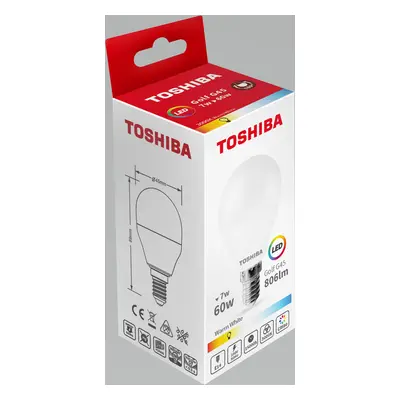 Toshiba Bombilla led g45 e14 7w 3000k