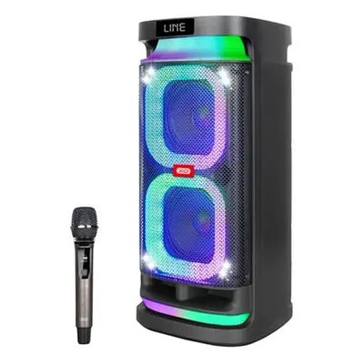 Xo f58 altavoz karaoke - bluetooth - 40w - iluminacion rgb - microfono inalambrico incluido - entrada para instrumentos y microf