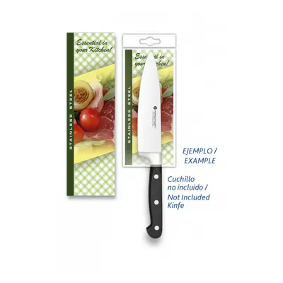 Blister para cuchillo de cocina, medida de 59 x 197 mm